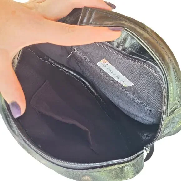 Nightmare before christmas LUNA convertible crossbody backpack round bag spooky - Picture 4 of 6